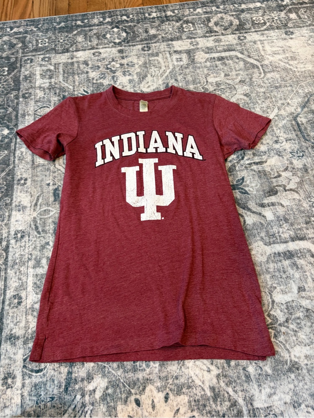Indiana University Maroon Short Sleeve Logo Tee